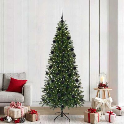 vidaXL Künstlicher Weihnachtsbaum mit 300 LEDs Grün 210 cm PE und PVC - Grün vidaXL Künstlicher Weihnachtsbaum mit 300 LEDs Grün 210 cm PE und PVC - Grün