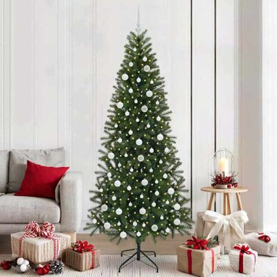 vidaXL Künstlicher Weihnachtsbaum mit 300 LEDs Grün 210 cm PE und PVC - Grün vidaXL Künstlicher Weihnachtsbaum mit 300 LEDs Grün 210 cm PE und PVC - Grün