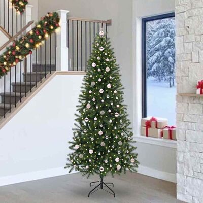 vidaXL Künstlicher Weihnachtsbaum mit 300 LEDs Grün 240 cm PE und PVC - Grün vidaXL Künstlicher Weihnachtsbaum mit 300 LEDs Grün 240 cm PE und PVC - Grün