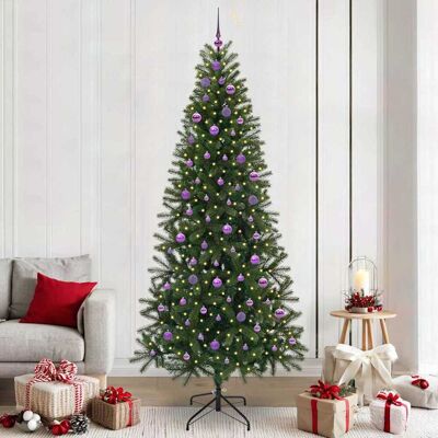 vidaXL Künstlicher Weihnachtsbaum mit 300 LEDs Grün 240 cm PE und PVC - Grün vidaXL Künstlicher Weihnachtsbaum mit 300 LEDs Grün 240 cm PE und PVC - Grün