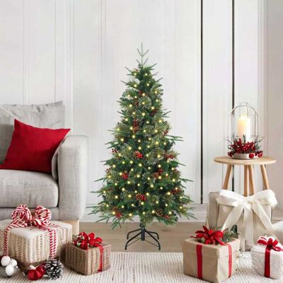 vidaXL Künstlicher klappbarer Weihnachtsbaum Grün 120 cm PE und PVC - Grün vidaXL Künstlicher klappbarer Weihnachtsbaum Grün 120 cm PE und PVC - Grün