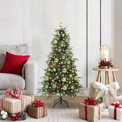 vidaXL Künstlicher klappbarer Weihnachtsbaum Grün 120 cm PE und PVC - Grün vidaXL Künstlicher klappbarer Weihnachtsbaum Grün 120 cm PE und PVC - Grün