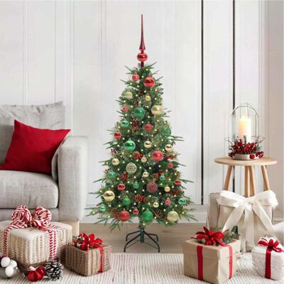 vidaXL Künstlicher klappbarer Weihnachtsbaum Grün 120 cm PE und PVC - Grün vidaXL Künstlicher klappbarer Weihnachtsbaum Grün 120 cm PE und PVC - Grün