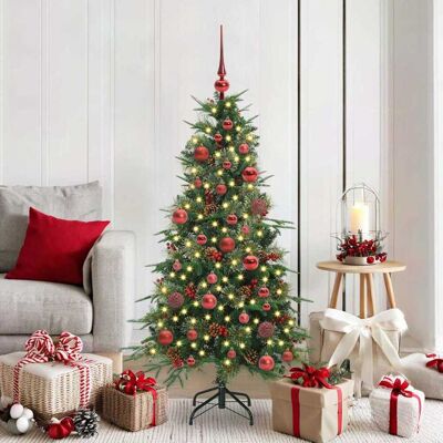 vidaXL Künstlicher klappbarer Weihnachtsbaum Grün 150 cm PE und PVC - Grün vidaXL Künstlicher klappbarer Weihnachtsbaum Grün 150 cm PE und PVC - Grün