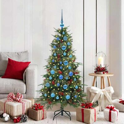 vidaXL Künstlicher klappbarer Weihnachtsbaum Grün 150 cm PE und PVC - Grün vidaXL Künstlicher klappbarer Weihnachtsbaum Grün 150 cm PE und PVC - Grün