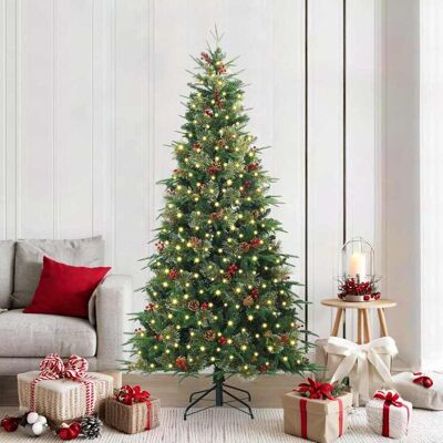 vidaXL Künstlicher klappbarer Weihnachtsbaum Grün 210 cm PE und PVC - Grün vidaXL Künstlicher klappbarer Weihnachtsbaum Grün 210 cm PE und PVC - Grün