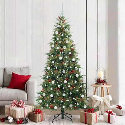 vidaXL Künstlicher klappbarer Weihnachtsbaum Grün 210 cm PE und PVC - Grün vidaXL Künstlicher klappbarer Weihnachtsbaum Grün 210 cm PE und PVC - Grün