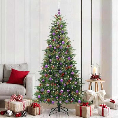 vidaXL Künstlicher klappbarer Weihnachtsbaum Grün 210 cm PE und PVC - Grün vidaXL Künstlicher klappbarer Weihnachtsbaum Grün 210 cm PE und PVC - Grün
