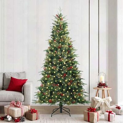 vidaXL Künstlicher klappbarer Weihnachtsbaum Grün 240 cm PE und PVC - Grün vidaXL Künstlicher klappbarer Weihnachtsbaum Grün 240 cm PE und PVC - Grün