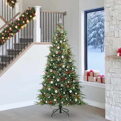 vidaXL Künstlicher klappbarer Weihnachtsbaum Grün 240 cm PE und PVC - Grün vidaXL Künstlicher klappbarer Weihnachtsbaum Grün 240 cm PE und PVC - Grün