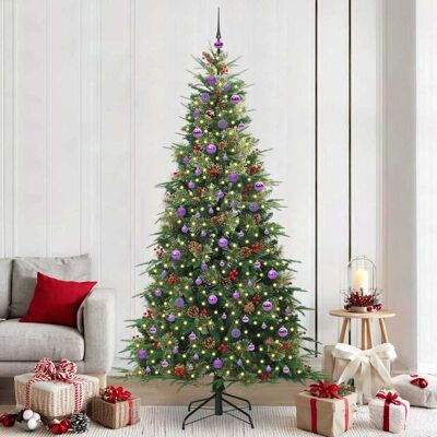 vidaXL Künstlicher klappbarer Weihnachtsbaum Grün 240 cm PE und PVC - Grün vidaXL Künstlicher klappbarer Weihnachtsbaum Grün 240 cm PE und PVC - Grün