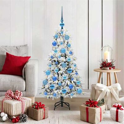 vidaXL Künstlicher klappbarer Weihnachtsbaum Weiß 120 cm PE und PVC - Weiß vidaXL Künstlicher klappbarer Weihnachtsbaum Weiß 120 cm PE und PVC - Weiß