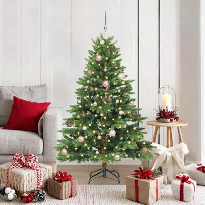 vidaXL Künstlicher Weihnachtsbaum mit 150 LEDs Grün 150 cm PE und PVC - Grün vidaXL Künstlicher Weihnachtsbaum mit 150 LEDs Grün 150 cm PE und PVC - Grün