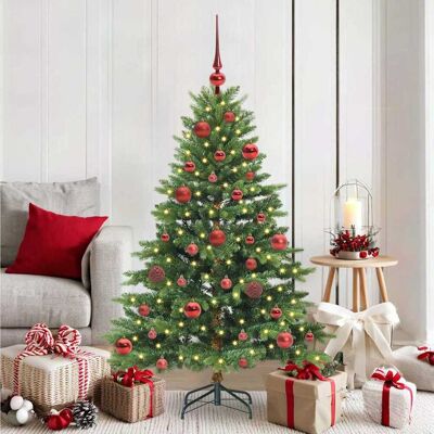 vidaXL Künstlicher Weihnachtsbaum mit 150 LEDs Grün 150 cm PE und PVC - Grün vidaXL Künstlicher Weihnachtsbaum mit 150 LEDs Grün 150 cm PE und PVC - Grün