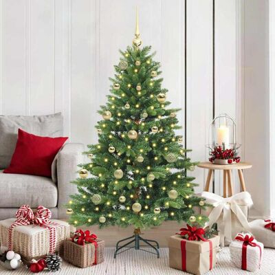 vidaXL Künstlicher Weihnachtsbaum mit 150 LEDs Grün 150 cm PE und PVC - Grün vidaXL Künstlicher Weihnachtsbaum mit 150 LEDs Grün 150 cm PE und PVC - Grün
