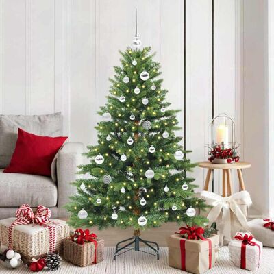 vidaXL Künstlicher Weihnachtsbaum mit 150 LEDs Grün 150 cm PE und PVC - Grün vidaXL Künstlicher Weihnachtsbaum mit 150 LEDs Grün 150 cm PE und PVC - Grün