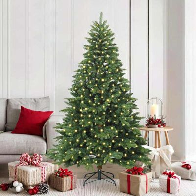 vidaXL Künstlicher Weihnachtsbaum mit 300 LEDs Grün 180 cm PE und PVC - Grün vidaXL Künstlicher Weihnachtsbaum mit 300 LEDs Grün 180 cm PE und PVC - Grün