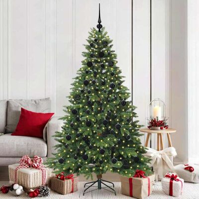 vidaXL Künstlicher Weihnachtsbaum mit 300 LEDs Grün 180 cm PE und PVC - Grün vidaXL Künstlicher Weihnachtsbaum mit 300 LEDs Grün 180 cm PE und PVC - Grün