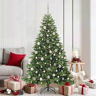 vidaXL Künstlicher Weihnachtsbaum mit 300 LEDs Grün 180 cm PE und PVC - Grün vidaXL Künstlicher Weihnachtsbaum mit 300 LEDs Grün 180 cm PE und PVC - Grün