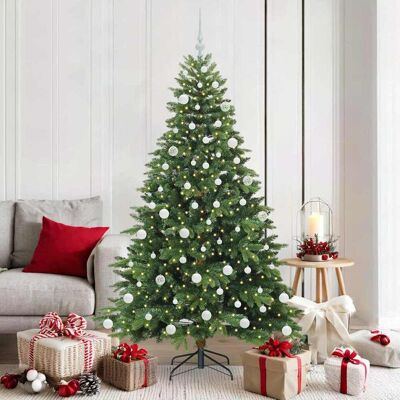 vidaXL Künstlicher Weihnachtsbaum mit 300 LEDs Grün 180 cm PE und PVC - Grün vidaXL Künstlicher Weihnachtsbaum mit 300 LEDs Grün 180 cm PE und PVC - Grün