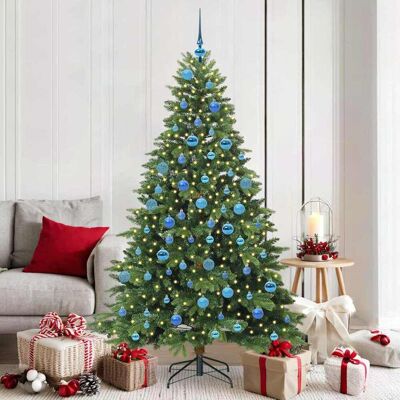vidaXL Künstlicher Weihnachtsbaum mit 300 LEDs Grün 180 cm PE und PVC - Grün vidaXL Künstlicher Weihnachtsbaum mit 300 LEDs Grün 180 cm PE und PVC - Grün