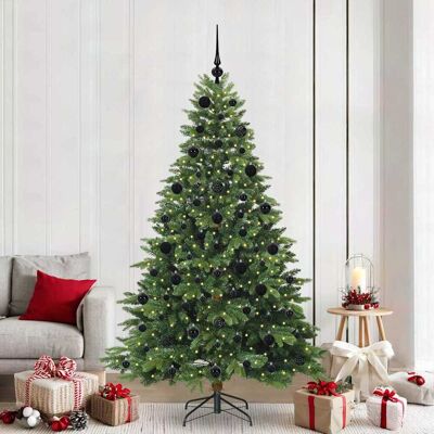 vidaXL Künstlicher Weihnachtsbaum mit 300 LEDs Grün 210 cm PE und PVC - Grün vidaXL Künstlicher Weihnachtsbaum mit 300 LEDs Grün 210 cm PE und PVC - Grün