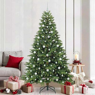 vidaXL Künstlicher Weihnachtsbaum mit 300 LEDs Grün 210 cm PE und PVC - Grün vidaXL Künstlicher Weihnachtsbaum mit 300 LEDs Grün 210 cm PE und PVC - Grün