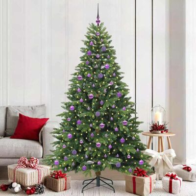 vidaXL Künstlicher Weihnachtsbaum mit 300 LEDs Grün 210 cm PE und PVC - Grün vidaXL Künstlicher Weihnachtsbaum mit 300 LEDs Grün 210 cm PE und PVC - Grün