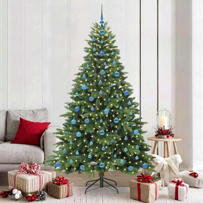 vidaXL Künstlicher Weihnachtsbaum mit 300 LEDs Grün 210 cm PE und PVC - Grün vidaXL Künstlicher Weihnachtsbaum mit 300 LEDs Grün 210 cm PE und PVC - Grün