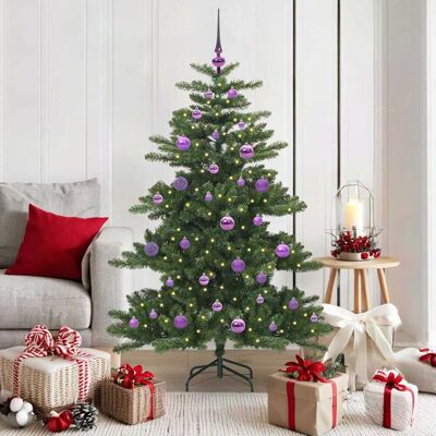 vidaXL Künstlicher klappbarer Weihnachtsbaum Grün 150 cm PVC und Stahl - Grün vidaXL Künstlicher klappbarer Weihnachtsbaum Grün 150 cm PVC und Stahl - Grün