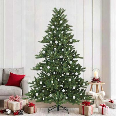 vidaXL Künstlicher klappbarer Weihnachtsbaum Grün 240 cm PVC und Stahl - Grün vidaXL Künstlicher klappbarer Weihnachtsbaum Grün 240 cm PVC und Stahl - Grün