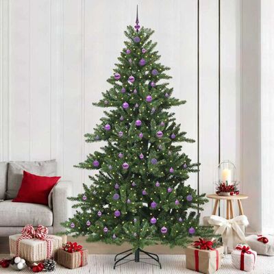 vidaXL Künstlicher klappbarer Weihnachtsbaum Grün 240 cm PVC und Stahl - Grün vidaXL Künstlicher klappbarer Weihnachtsbaum Grün 240 cm PVC und Stahl - Grün
