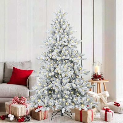 vidaXL Künstlicher klappbarer Weihnachtsbaum Weiß 180 cm PVC und Stahl - Weiß vidaXL Künstlicher klappbarer Weihnachtsbaum Weiß 180 cm PVC und Stahl - Weiß