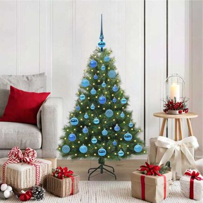 vidaXL Künstlicher Weihnachtsbaum mit 150 LEDs Grün 120 cm PE und PVC - Grün vidaXL Künstlicher Weihnachtsbaum mit 150 LEDs Grün 120 cm PE und PVC - Grün