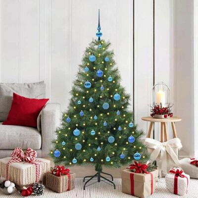 vidaXL Künstlicher Weihnachtsbaum mit 150 LEDs Grün 150 cm PE und PVC - Grün vidaXL Künstlicher Weihnachtsbaum mit 150 LEDs Grün 150 cm PE und PVC - Grün