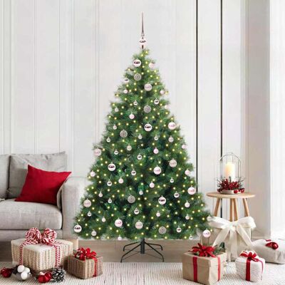 vidaXL Künstlicher Weihnachtsbaum mit 300 LEDs Grün 180 cm PE und PVC - Grün vidaXL Künstlicher Weihnachtsbaum mit 300 LEDs Grün 180 cm PE und PVC - Grün