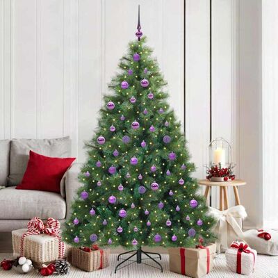 vidaXL Künstlicher Weihnachtsbaum mit 300 LEDs Grün 180 cm PE und PVC - Grün vidaXL Künstlicher Weihnachtsbaum mit 300 LEDs Grün 180 cm PE und PVC - Grün