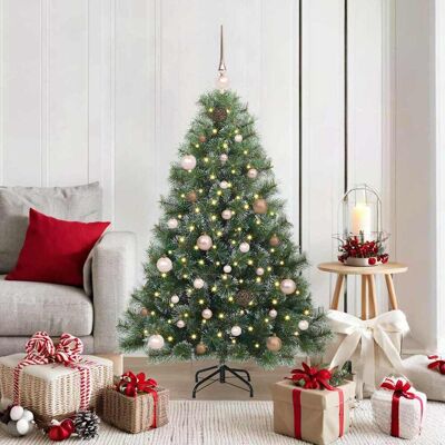 vidaXL Künstlicher Weihnachtsbaum mit 150 LEDs Grün 150 cm PE und PVC - Grün vidaXL Künstlicher Weihnachtsbaum mit 150 LEDs Grün 150 cm PE und PVC - Grün