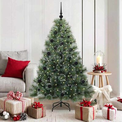 vidaXL Künstlicher Weihnachtsbaum mit 150 LEDs Grün 150 cm PE und PVC - Grün vidaXL Künstlicher Weihnachtsbaum mit 150 LEDs Grün 150 cm PE und PVC - Grün
