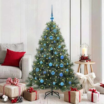 vidaXL Künstlicher Weihnachtsbaum mit 150 LEDs Grün 150 cm PE und PVC - Grün vidaXL Künstlicher Weihnachtsbaum mit 150 LEDs Grün 150 cm PE und PVC - Grün