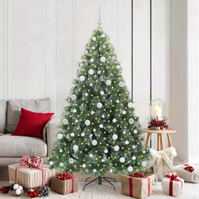 vidaXL Künstlicher Weihnachtsbaum mit 300 LEDs Grün 180 cm PE und PVC - Grün vidaXL Künstlicher Weihnachtsbaum mit 300 LEDs Grün 180 cm PE und PVC - Grün