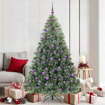 vidaXL Künstlicher Weihnachtsbaum mit 300 LEDs Grün 180 cm PE und PVC - Grün vidaXL Künstlicher Weihnachtsbaum mit 300 LEDs Grün 180 cm PE und PVC - Grün