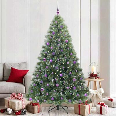 vidaXL Künstlicher Weihnachtsbaum mit 300 LEDs Grün 210 cm PE und PVC - Grün vidaXL Künstlicher Weihnachtsbaum mit 300 LEDs Grün 210 cm PE und PVC - Grün