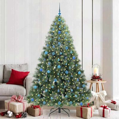 vidaXL Künstlicher Weihnachtsbaum mit 300 LEDs Grün 210 cm PE und PVC - Grün vidaXL Künstlicher Weihnachtsbaum mit 300 LEDs Grün 210 cm PE und PVC - Grün