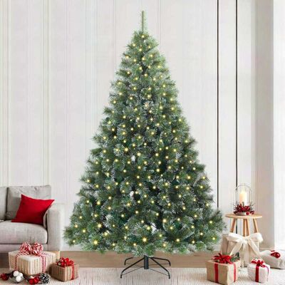 vidaXL Künstlicher Weihnachtsbaum mit 300 LEDs Grün 240 cm PE und PVC - Grün vidaXL Künstlicher Weihnachtsbaum mit 300 LEDs Grün 240 cm PE und PVC - Grün