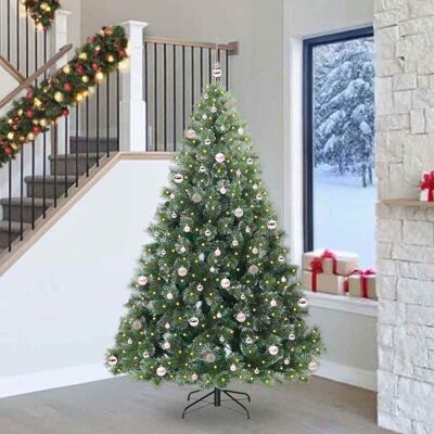 vidaXL Künstlicher Weihnachtsbaum mit 300 LEDs Grün 240 cm PE und PVC - Grün vidaXL Künstlicher Weihnachtsbaum mit 300 LEDs Grün 240 cm PE und PVC - Grün