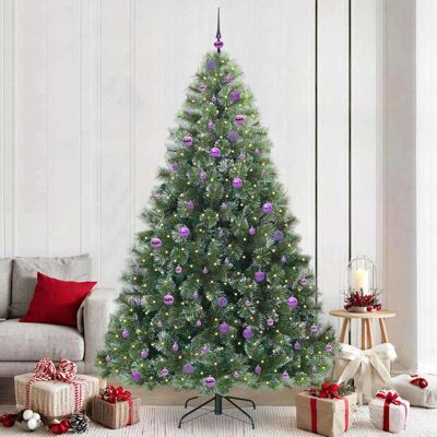 vidaXL Künstlicher Weihnachtsbaum mit 300 LEDs Grün 240 cm PE und PVC - Grün vidaXL Künstlicher Weihnachtsbaum mit 300 LEDs Grün 240 cm PE und PVC - Grün