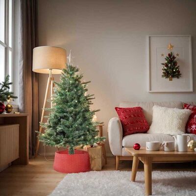 vidaXL Weihnachtsbaumrock Rot Ø 65 x 24 cm Kunststoff - Rot vidaXL Weihnachtsbaumrock Rot Ø 65 x 24 cm Kunststoff - Rot