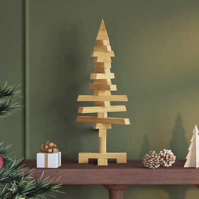 vidaXL Holz Weihnachtsbaum mit Ständer Braun 60 cm Massivholz Kiefer - Braun vidaXL Holz Weihnachtsbaum mit Ständer Braun 60 cm Massivholz Kiefer - Braun