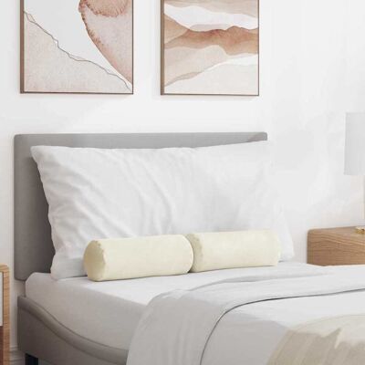 vidaXL Bolsterkissen 2 pcs Creme Ø 15 x 40 cm Cordstoff - Creme vidaXL Bolsterkissen 2 pcs Creme Ø 15 x 40 cm Cordstoff - Creme